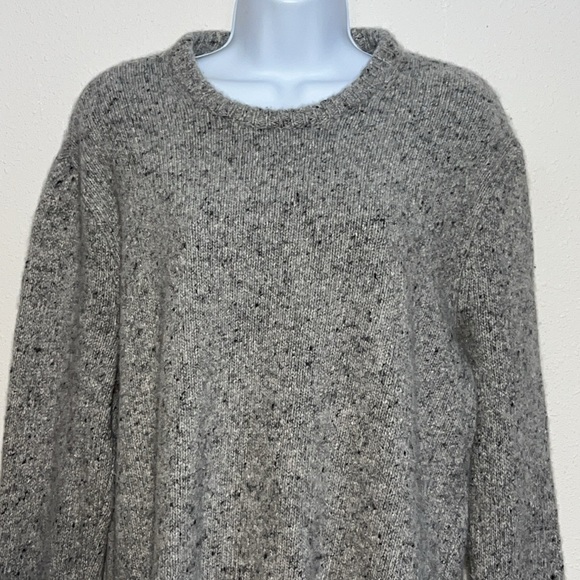 Madewell Womens Grey Merino Wool Blend Alpaca Blend Crew Neck Sweater Size XL - Picture 5 of 15